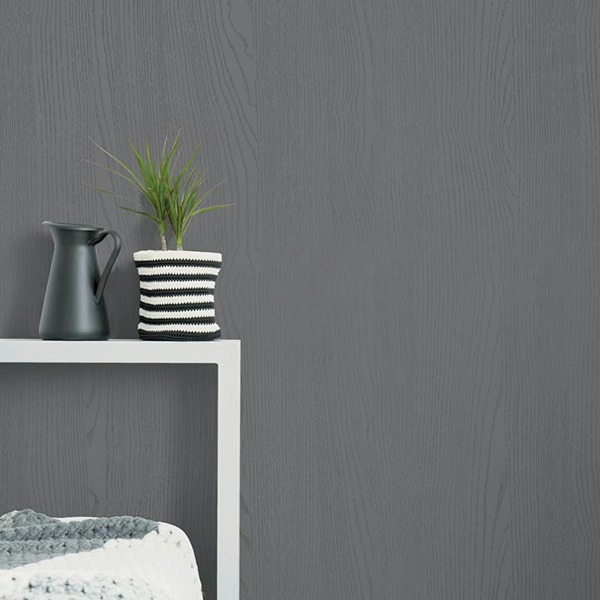 〔幅約100cm〕2.5m巻 リメイクシート 壁紙 シール 木目調 チャコールグレー ペイントウッド WL-2706〔代引不可〕の通販は 6,493円