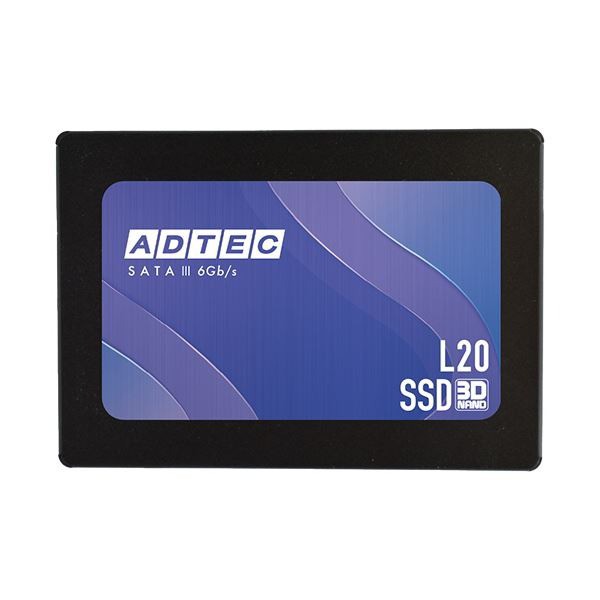 アドテック 3D NAND 内蔵SSD2.5インチ SATA 512GB AD-L20DS25I-512G 1台〔代引不可〕