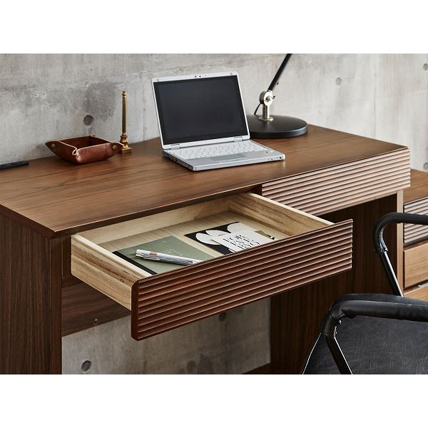 デスク（ウォルナット） 幅約105cm [完成品］ デスク（ウォルナット） 幅約105cm [完成品］ 【公式通販】