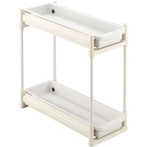 〔2個セット〕 伸晃 Belca シンク下スライドラック 2段 スリムタイプ SS-304〔代引不可〕の通販は