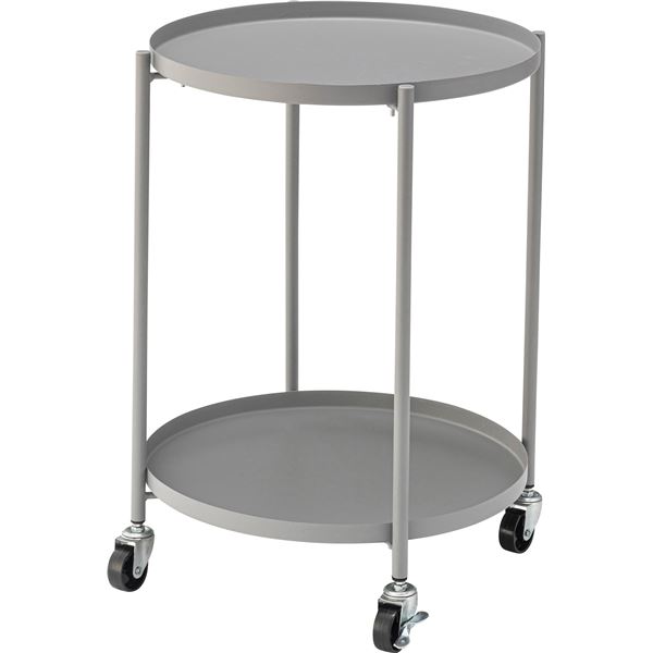 サイドテーブル 約W47.5×D47.5×H59cm グレー 組立品〔代引不可〕の通販は 7,830円