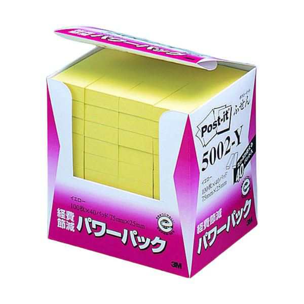 3M Post-it ポストイット 再生紙パワーパック ふせん 3M-5002-Yの通販は