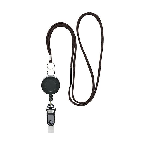 〔10個セット〕 ソニック SONiC リール式 吊下げひも バラ 黒 NF-569-DX10の通販は