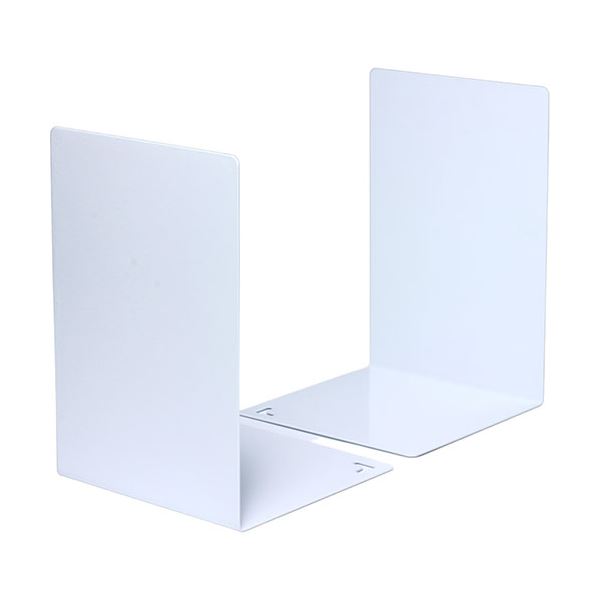 〔10組セット〕 ソニック SONiC ブックエンド L型 大 白 DA-318-WX10の通販は
