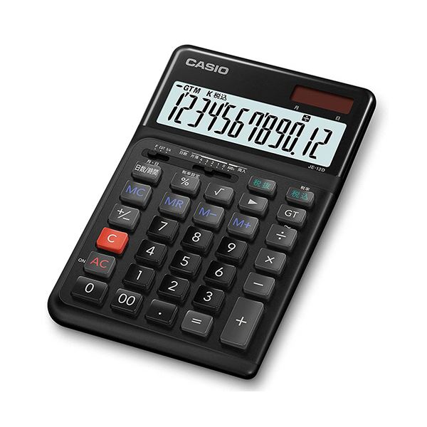 CASIO プリンター電卓 HR-170RC-BK カシオ プリンター電卓 デスクタイプ 12桁 HR-170RC-BK