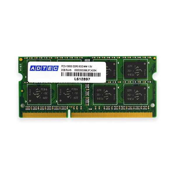 アドテック DDR3 1333MHzPC3-10600 204Pin SO-DIMM 8GB ADS10600N-8G 1枚〔代引不可〕の通販は