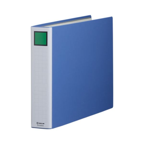 キングジム キングファイルスーパードッチ(脱・着)イージー A3ヨコ 500枚収容 50mmとじ 背幅66mm 青 3405EA1セット(10冊)〔代引不可〕の通販は 28,440円