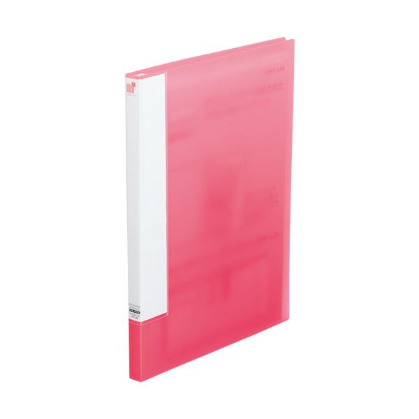 (まとめ) ライオン事務器 クリアーブック(ノイル)A4タテ 10ポケット 背幅8mm ブラック CR-10n 1冊 〔×30セット〕