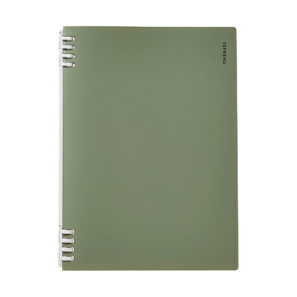 キングジム リングノート テフレーヌB5タテ 緑 CN9855TEミト 1セット(5冊)〔代引不可〕の通販は 6,217円