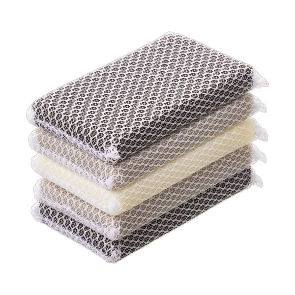 （まとめ） TANOSEE キッチンスポンジ ネットモノトーン 1セット（50個：10個×5パック） 〔×10セット〕〔代引不可〕の通販は 19,250円