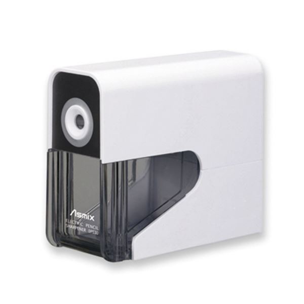 （まとめ） アスカ 乾電池式電動シャープナーホワイト DPS30W 1台 〔×3セット〕〔代引不可〕