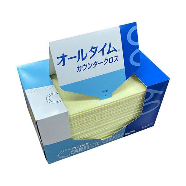 （まとめ） 東京メディカル カウンタークロス 厚口イエロー FT-305 1パック（60枚） 〔×3セット〕〔代引不可〕