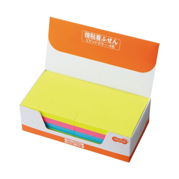 (まとめ)スマートバリュー ふせんBOX 75×75mm桃*2箱 P434J-P-20 (×10セット)