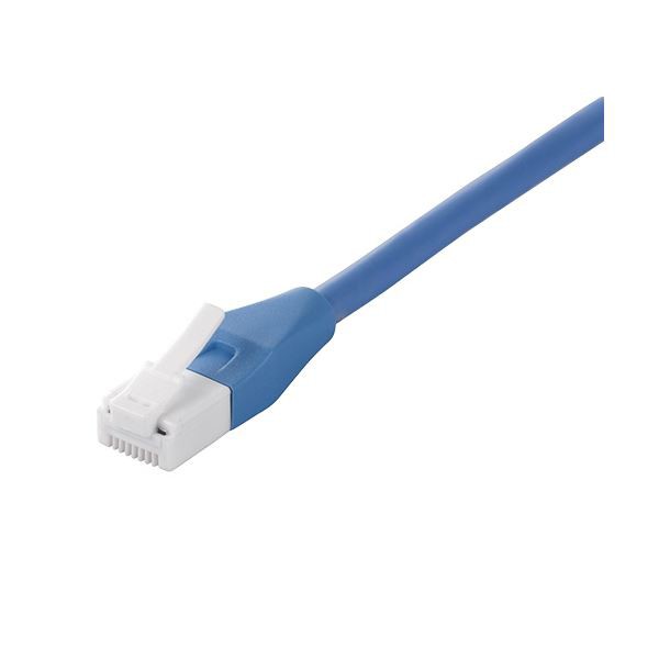 （まとめ） バッファローツメの折れないLANケーブル カテゴリー5e ストレート スタンダード 法人向け ブルー 5m ETPC5ENU50BL1本 〔×10セット〕〔代引不可〕の通販は
