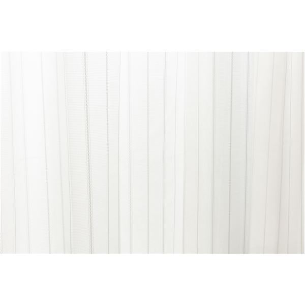 レースカーテン 幅200cm×丈143cm ホワイト 1枚 洗える 日本製 アジャスターフック UVカット 抗カビ 遮熱 断熱 保温 ブレラ〔代引不可〕の通販は