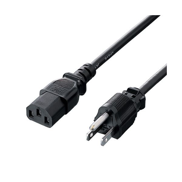 〔5個セット〕 サンワサプライ 電源コード KB-D3215AX5〔代引不可〕