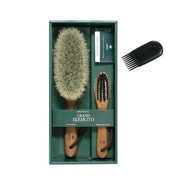 グランドイケモト 洋服ブラシ＆毛玉取りブラシセット 1-2-0196〔代引不可〕の通販は