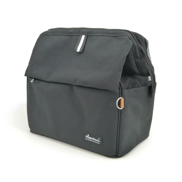 HappyDays ペット用サステナブルリュックキャリー ブラック （ペット用品）〔代引不可〕の通販は 7,898円