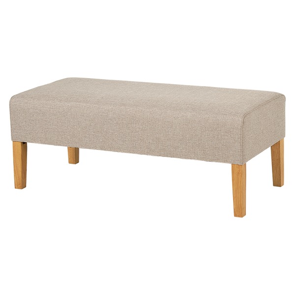 ベンチ 約幅105cm 2人掛け ベージュ 木製 ダイニングベンチ