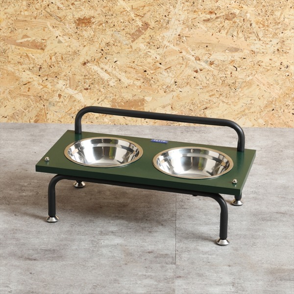 ペット用食器 ペット用品 エサ皿 犬用 猫用 GIANNA（ジェンナ） GR グリーン〔代引不可〕〔代引不可〕の通販は 6,345円