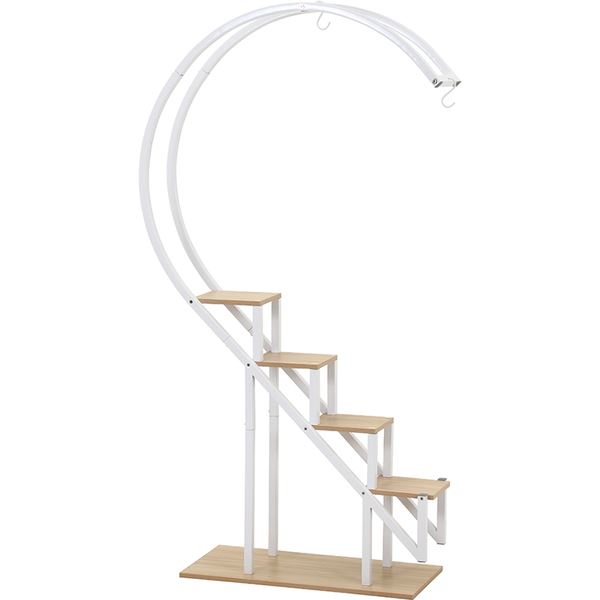 ディスプレイラック ハート型KD WH ホワイト 組立品〔代引不可〕〔代引不可〕の通販は