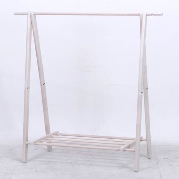 木製ハンガー ジョイント 約幅100cm AP WH ホワイト 組立品〔代引不可〕〔代引不可〕