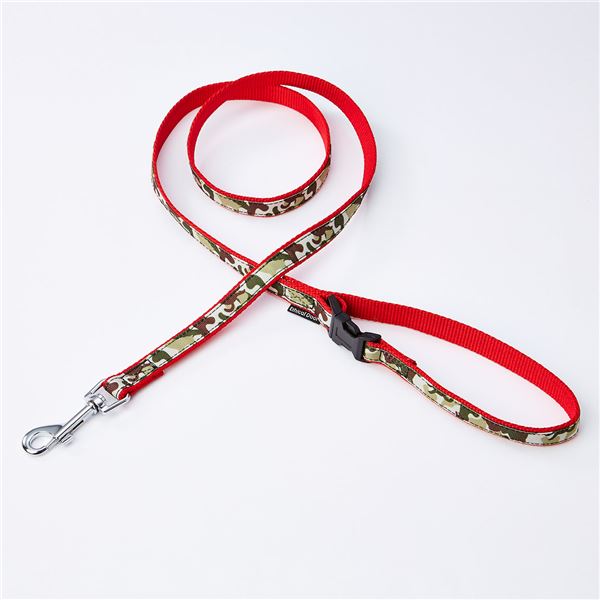 （まとめ）EthicalDoor 犬用リードSS 迷彩レッド〔×3セット〕 (犬用品/首輪)〔代引不可〕の通販は