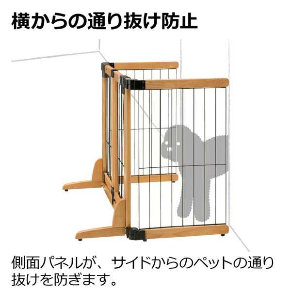 木製おくだけスイングペットゲート レギュラー LB (犬猫用品)〔代引不可〕