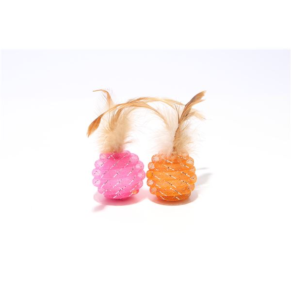 （まとめ）ファニーズ キャンディーフェザー （2個セット）〔×5セット〕 (猫用玩具)〔代引不可〕の通販は 5,430円