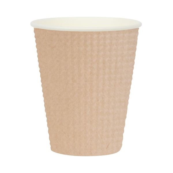 エンボスカップ未晒し340mL 25個×50P〔代引不可〕の通販は 34,490円