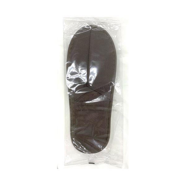 使い切り不織布スリッパ ブラウン10足×30P〔代引不可〕の通販は