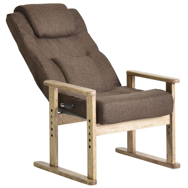 高座椅子 リビアパ DBR ダークブラウン 組立品〔代引不可〕〔代引不可〕の通販は