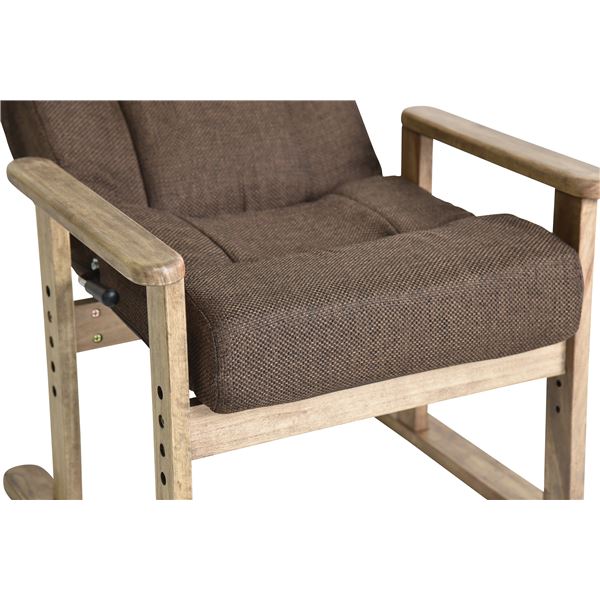 高座椅子 リビアパ DBR ダークブラウン 組立品〔代引不可〕〔代引不可〕の通販は