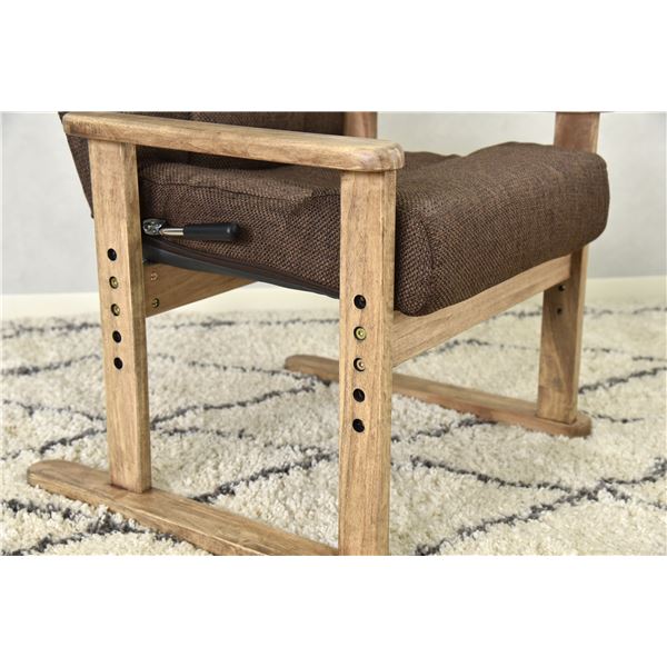 高座椅子 リビアパ DBR ダークブラウン 組立品〔代引不可〕〔代引不可〕の通販は