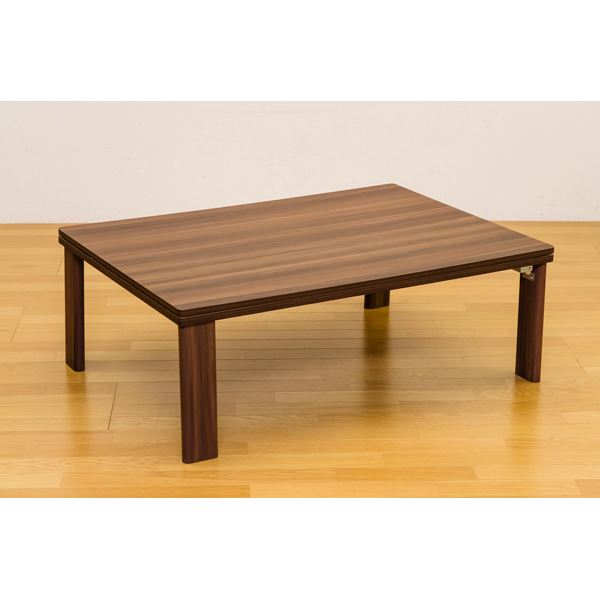 折脚フラットヒーターコタツ 長方形 約幅105cm WAL（ウォールナット）〔代引不可〕〔代引不可〕の通販は