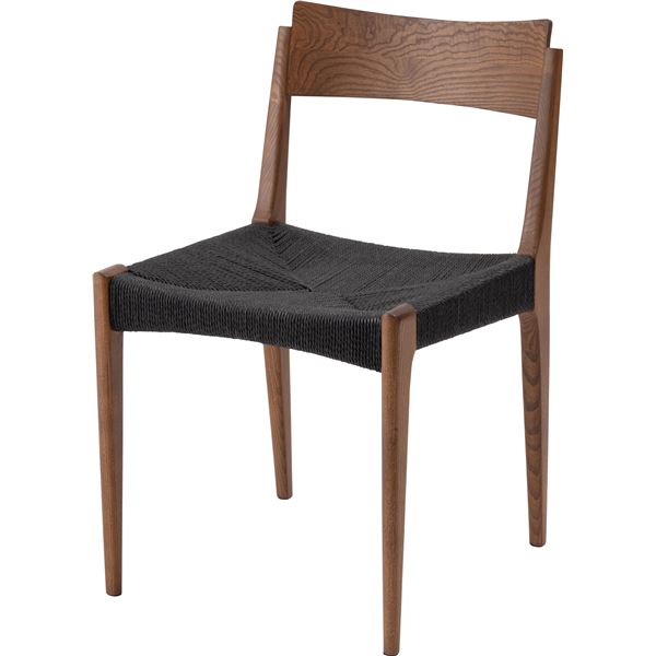 〔2脚セット〕ペーパーコードチェア 約幅46cm ブラウン 完成品〔代引不可〕の通販は