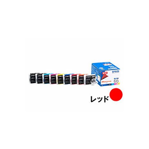 (まとめ) 〔純正品〕 EPSON エプソン インクカートリッジ 〔ICR66 レッド〕 〔×3セット〕〔代引不可〕の通販は 7,856円