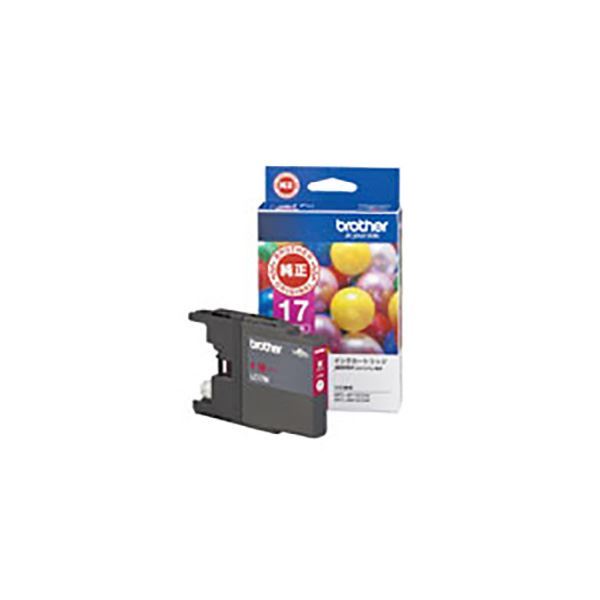 (まとめ) 〔純正品〕 BROTHER ブラザー インクカートリッジ 〔LC17M マゼンタ〕 大容量 〔×3セット〕〔代引不可〕の通販は