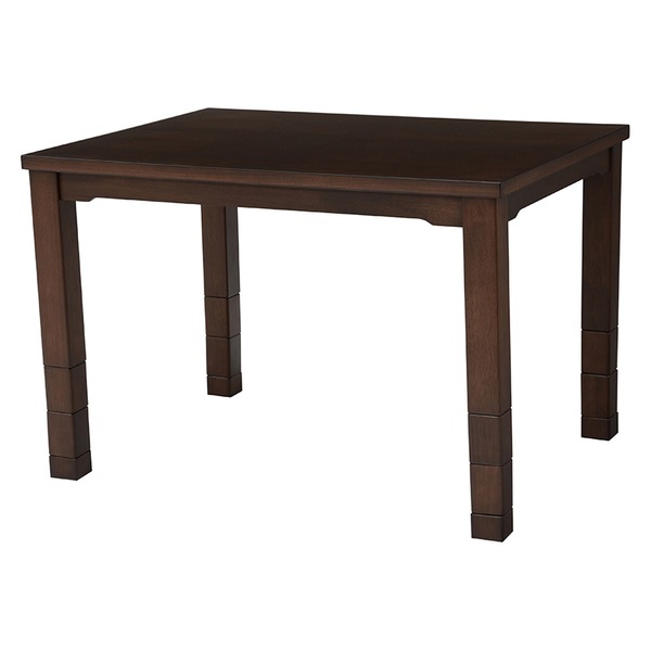 ダイニングコタツ テーブル単品 約105×80cm ダークブラウン 組立品〔代引不可〕〔代引不可〕の通販は