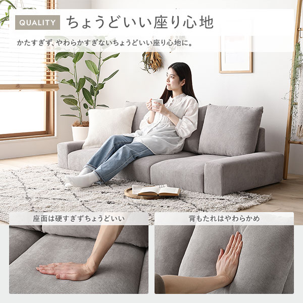 ソファ 2人掛けソファ リビングソファ ローソファ グレー ソファー 2人