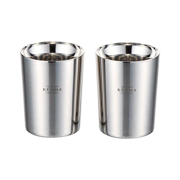 燕研磨ファクトリー ステンレスダブルカップ260ml 2P 22403108〔代引不可〕の通販は 14,160円