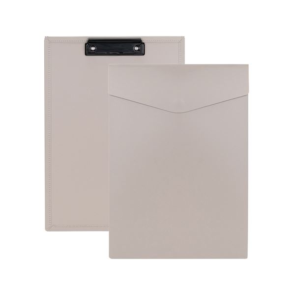（まとめ） セキセイ セパルポケットクリップボードライトグレー A4タテ型 〔×5セット〕〔代引不可〕の通販は 5,187円