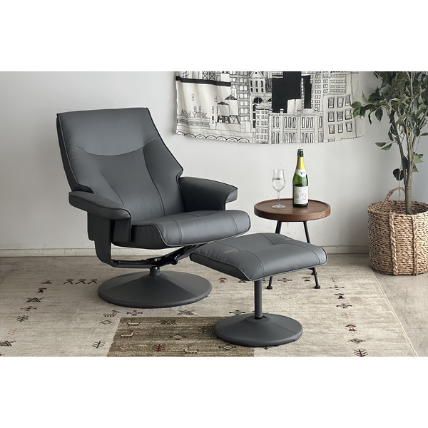 マッシュ パーソナルチェア GY グレー (組立品)〔代引不可〕〔代引不可〕の通販は