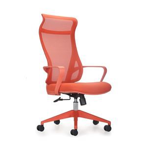 ハイバックチェア オレンジ（OR） 組立品〔代引不可〕〔代引不可〕の通販は