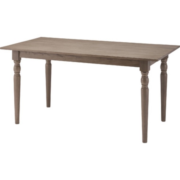 ダイニングテーブル グレー 約 W150×D80×H72cm 組立式〔代引不可〕〔代引不可〕の通販はダイニングテーブル