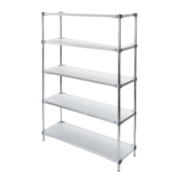 PROFACE プロフェイス ガルバリウム フリーラック 約幅90 奥行35 高さ180cm 5段 シルバー MG5-90182 組立式〔代引不可〕の通販は 60,660円