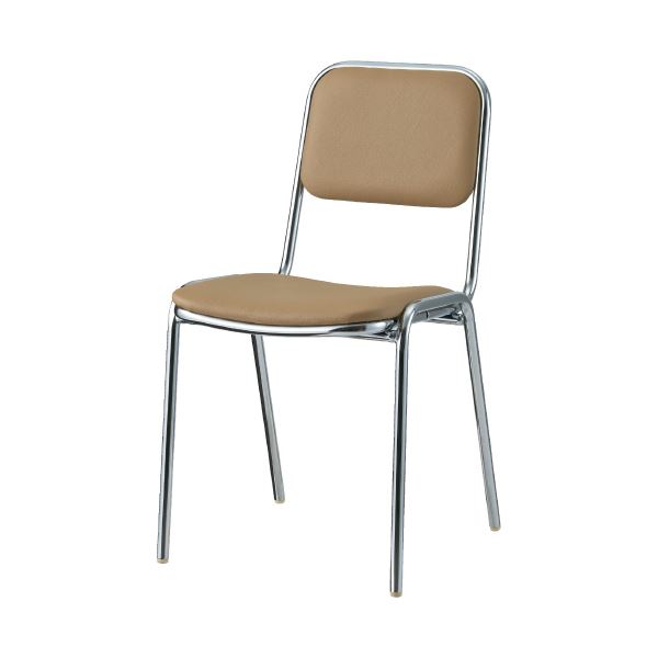 ジョインテックス 会議イス RZ-251ML LBR ライトブラウン〔代引不可〕