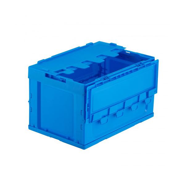 サンワサプライ 折りたたみコンテナ 50リットルふた付き CNT-CV50BL〔代引不可〕の通販は