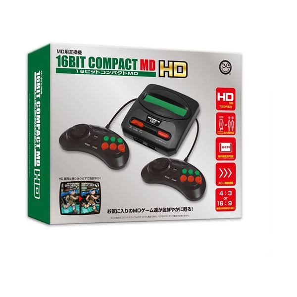 コロンバスサークル 16ビットコンパクトMD HD MD互換機 CC-16MHD-BK〔代引不可〕の通販は