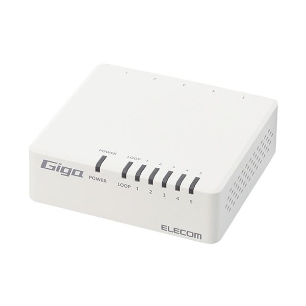 エレコム1000BASE-T対応 スイッチングハブ 5ポート プラスチック筐体 ホワイト RoHS指令準拠（10物質）EHC-G05PA4-W 1個〔代引不可〕の通販は 5,594円